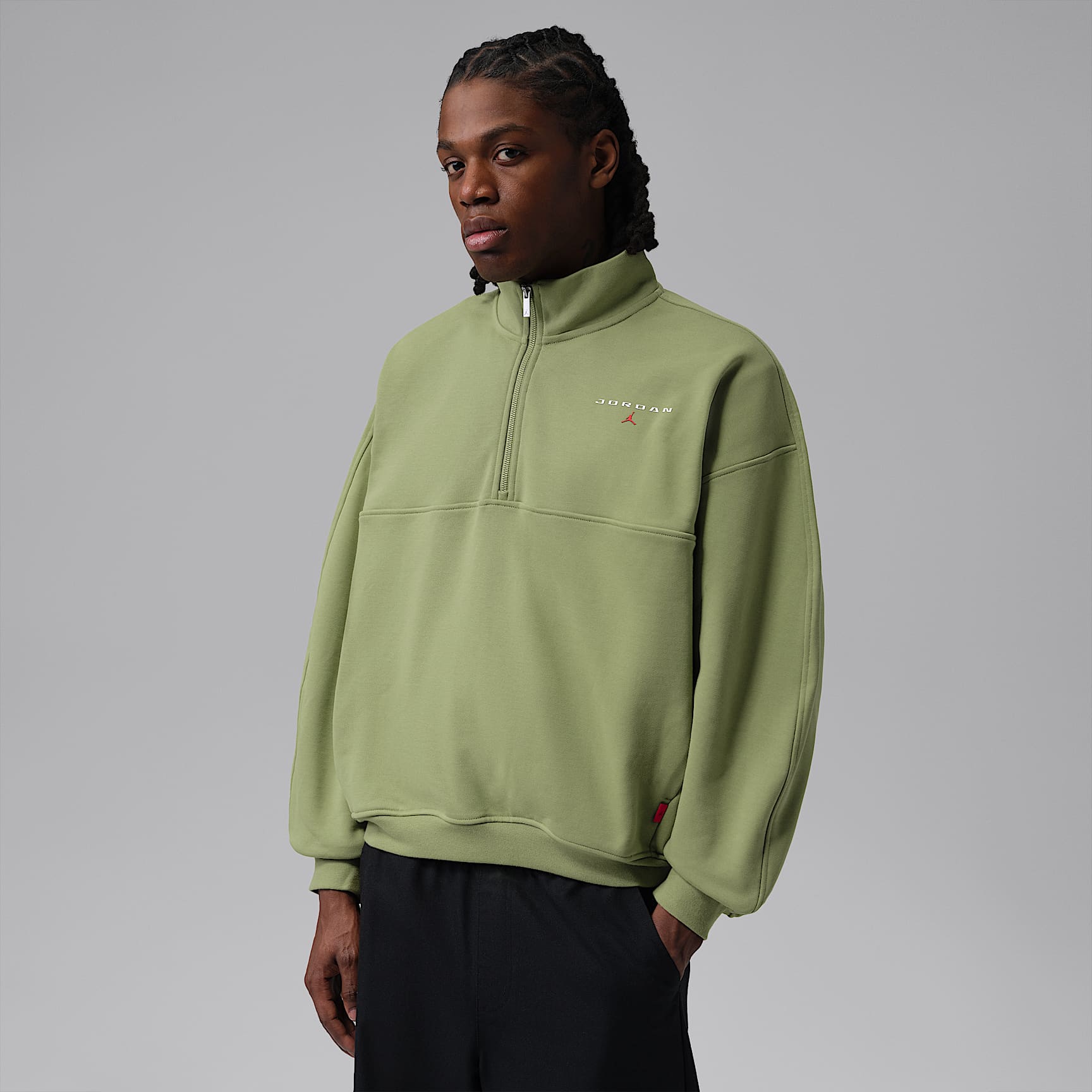Jordan Flight Fleece Men's 1/4-Zip Top. Nike LU